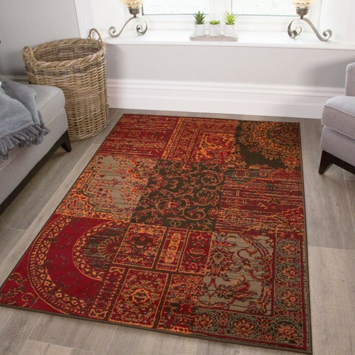 Warme orange rot teppiche - orange,